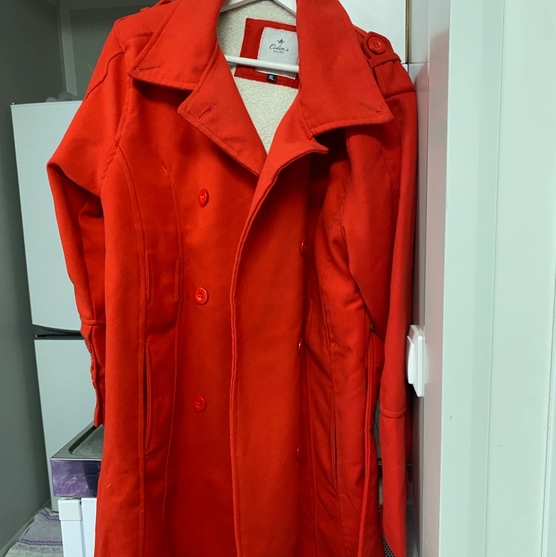 Orange color coat, bust size 96 - 90
