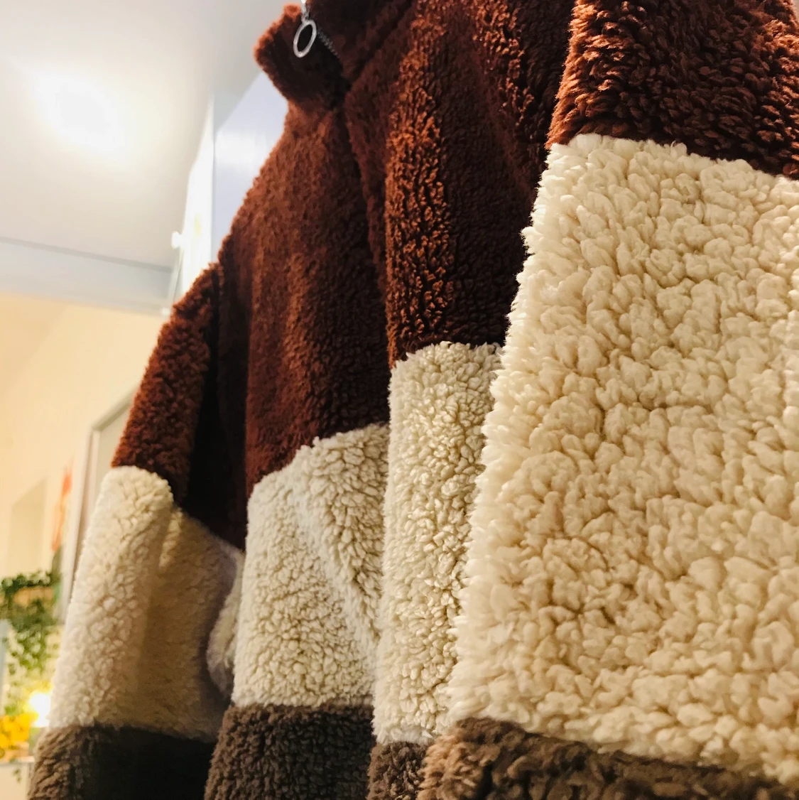 Mjuk teddy tröja - 90