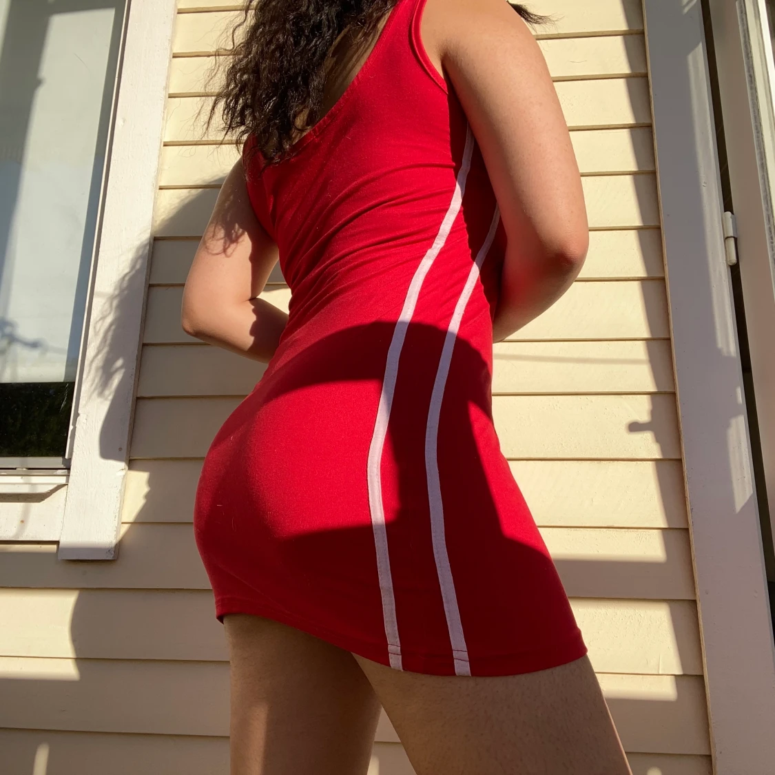 red body sewed dress from ZSIIBO size S - 91