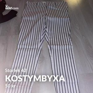 Kostymbyxa storlek 42 - Kostymbyxa med dragkedja på sidan. Väldigt fina i storlek 42 men passar även 40. Hör av er för fler bilder eller information. Kan även mötas upp i Göteborg ☺️