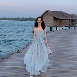 Klänning - Ljusblå klänning. Endast testad. Köparen står för frakt! Skicka gärna ett meddelande om du har några frågor eller vill ha fler bilder!