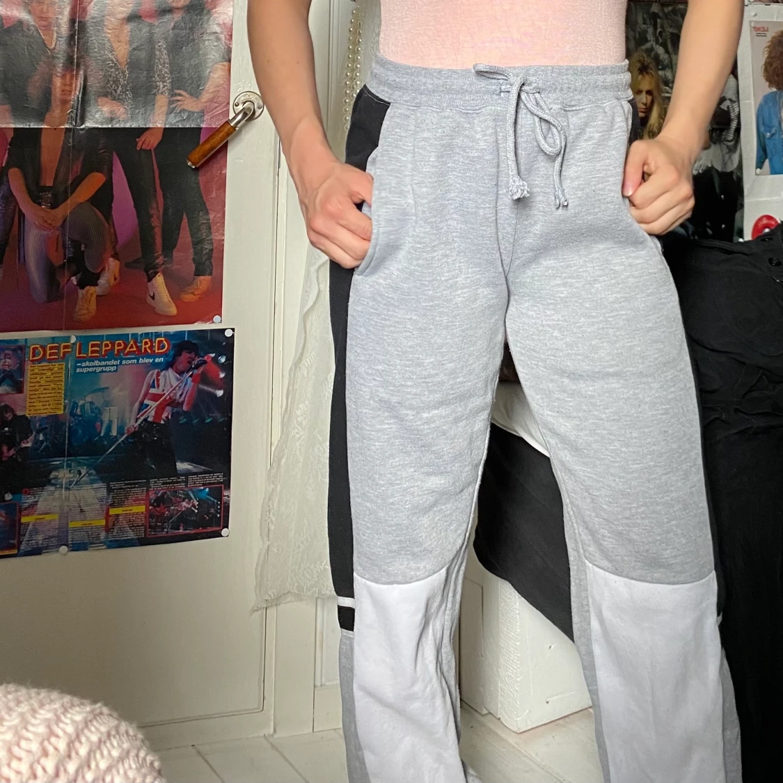 Grå mjukisbyxor 