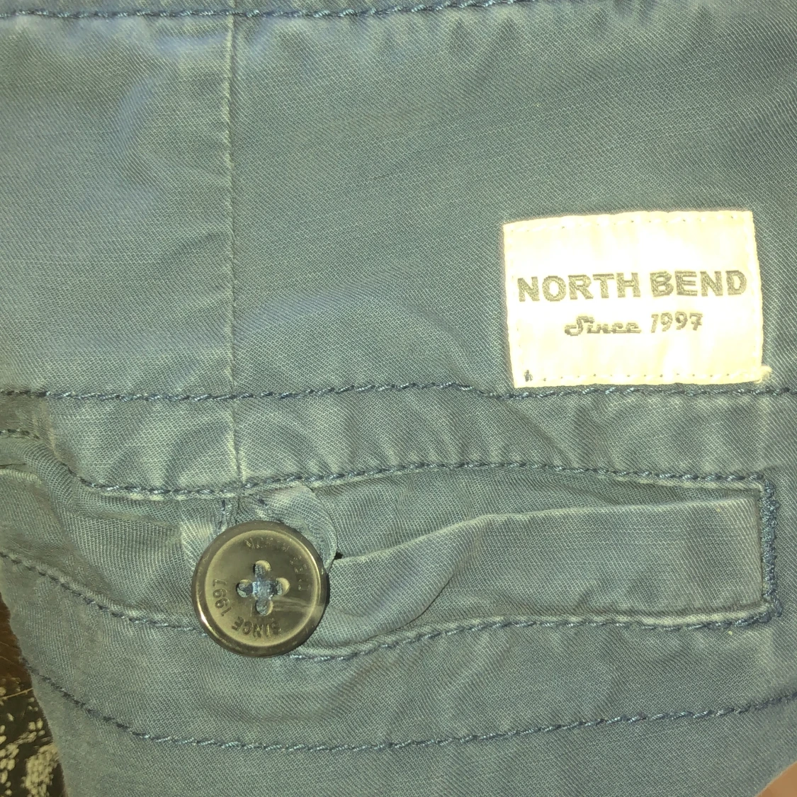 Blå shorts, 100% bomull  - 91