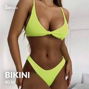 Bikini från shein, storlek S. Aldrig använd. Frakt tillkommer. Endast swish 
