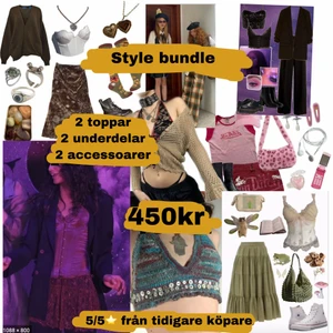 Style bundle - Hejsan på er ! Nu är jag tillbaka med ett nytt pack som är uppgraderat! Många har älskat de packen jag gjort förut så nu är det dags igen! Skriv storlek och stil så fixar jag ett costum made pack som passar just dig🥰paketet är en överraskning 🫶🏽