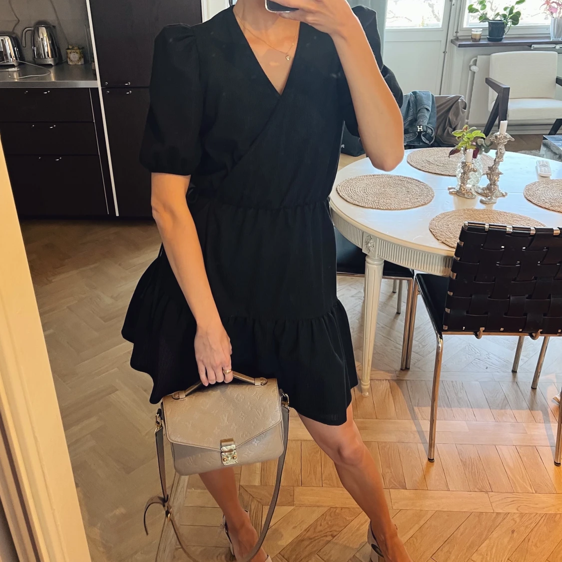 Svart klänning Strl S