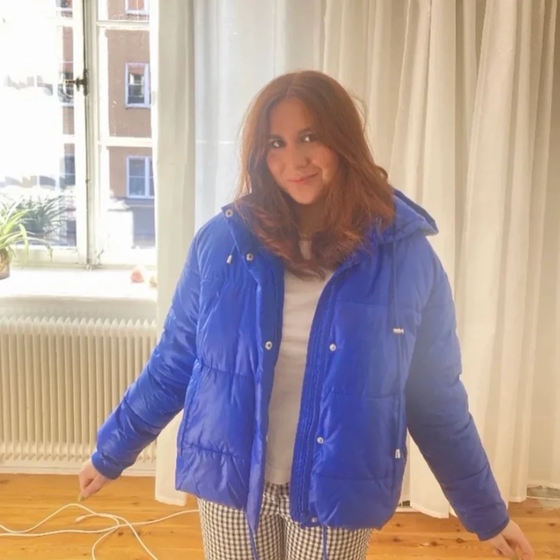 Electric blue dunjacka - 90