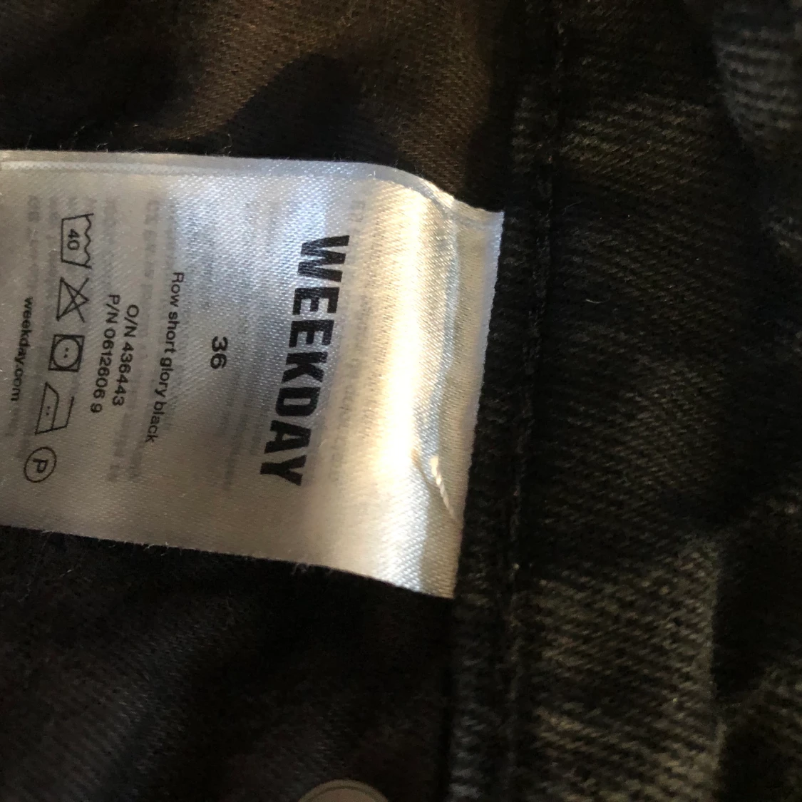 Weekday svarta jeansshorts  - 91