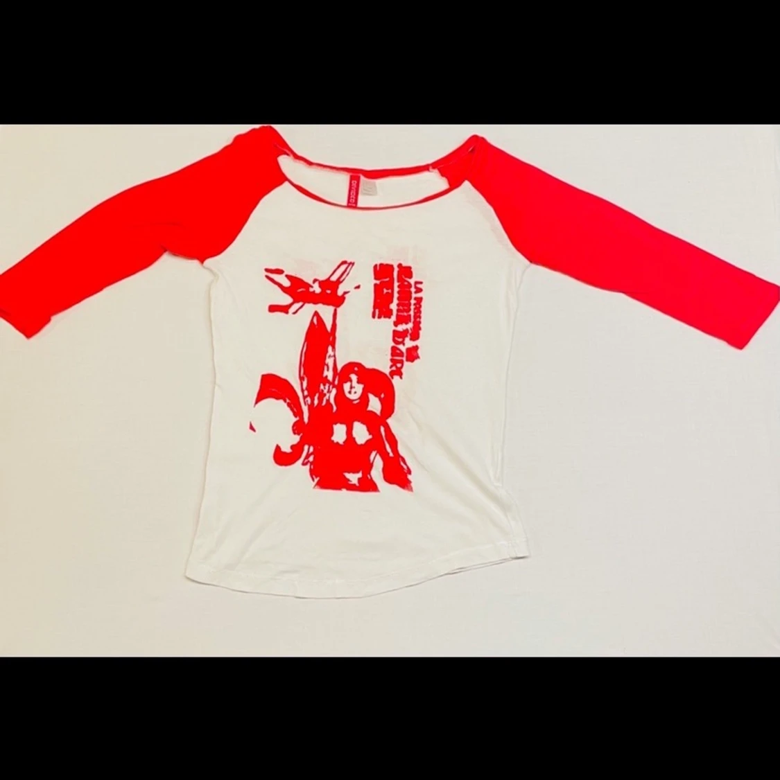 Offshoulder tröja med Jeanne Darc tryck - 90