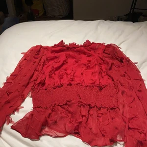 Röd blus  - Jätte fin röd topp från zara som endast används en gång 