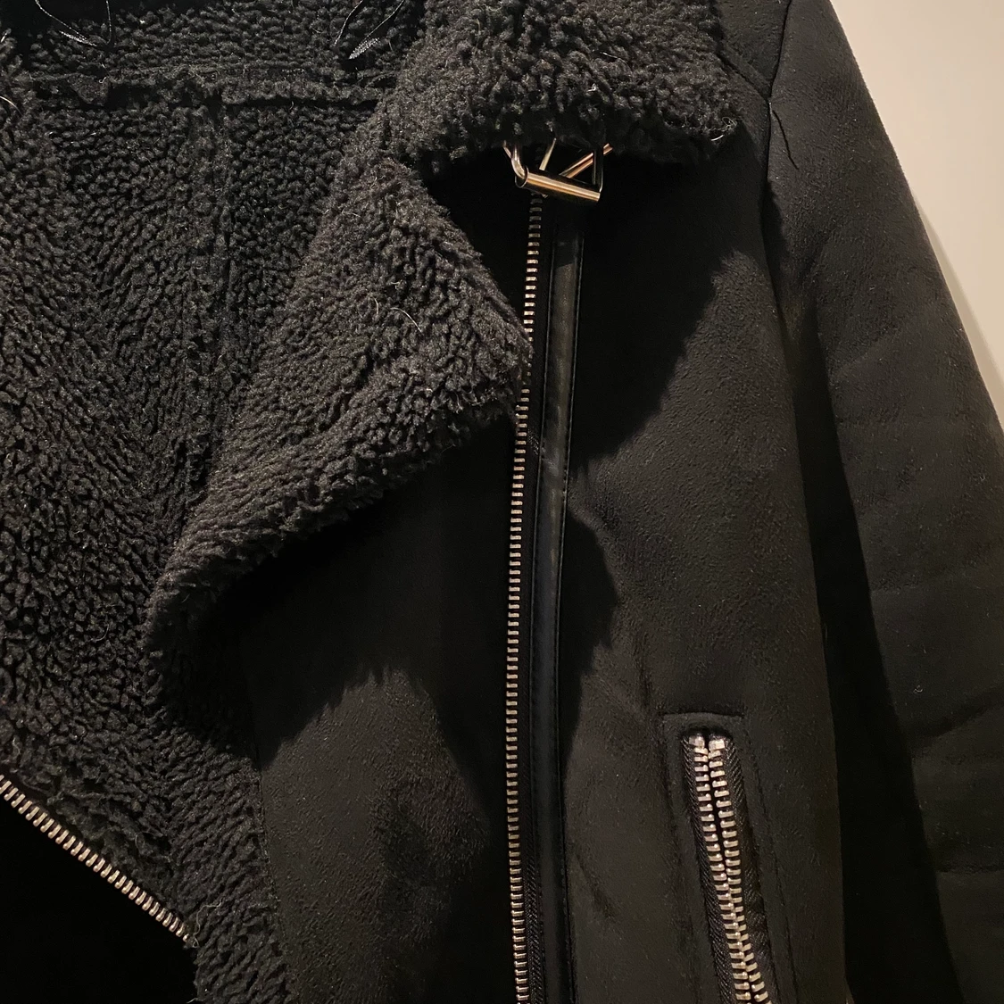 Vinterjacka, mocka/teddy, storlek L - 91