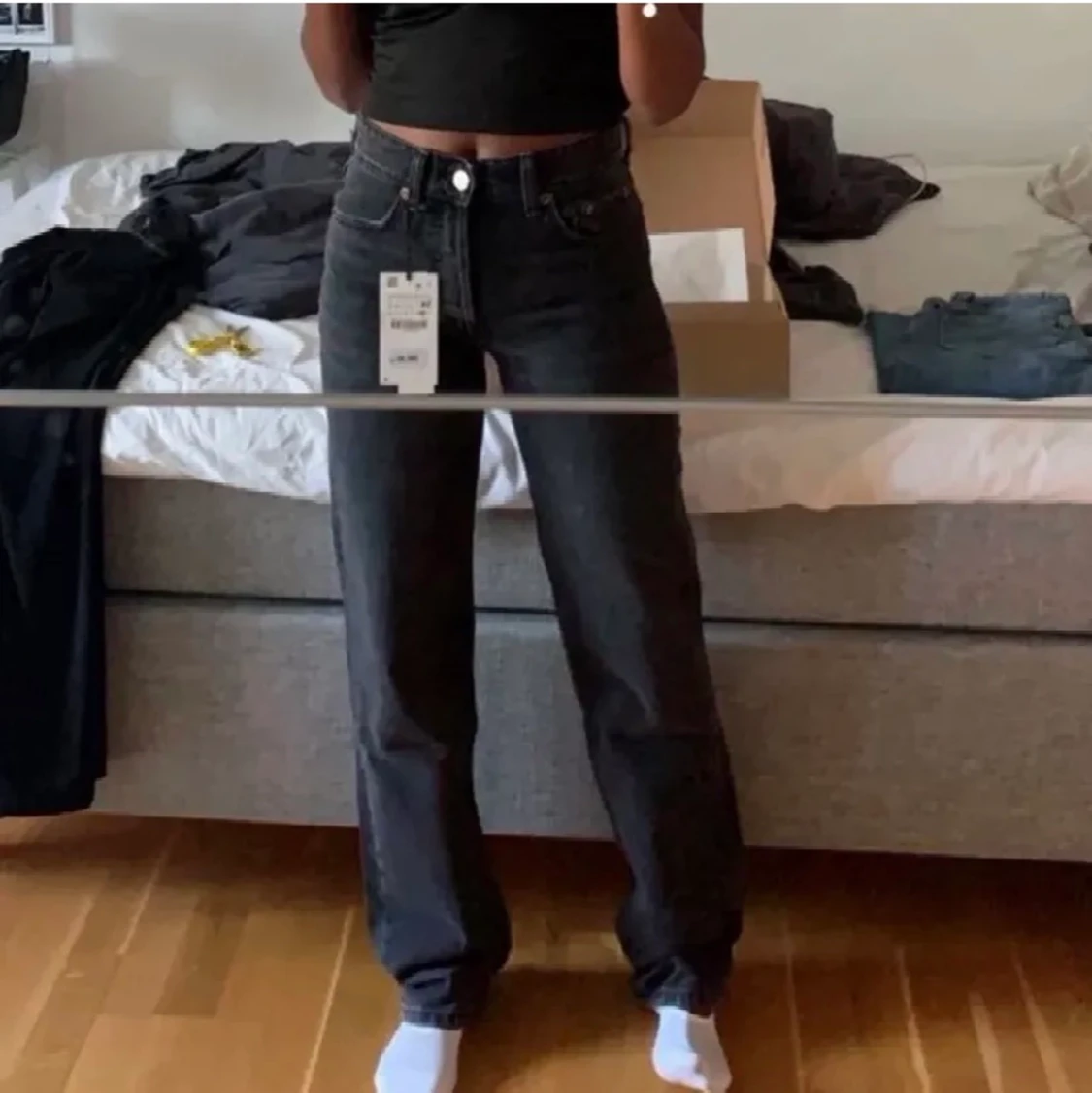 Svarta midrise jeans Zara - 89