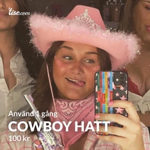 Cowboy hatt  - Andvänd 1 gång.  ( säljer på även Tise)