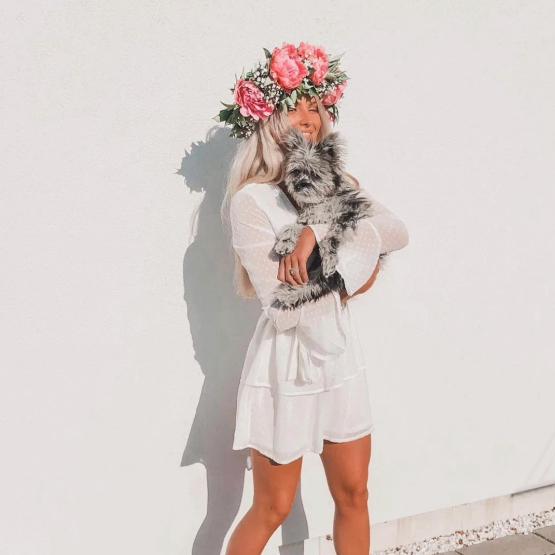 Klänning. Vit. Small