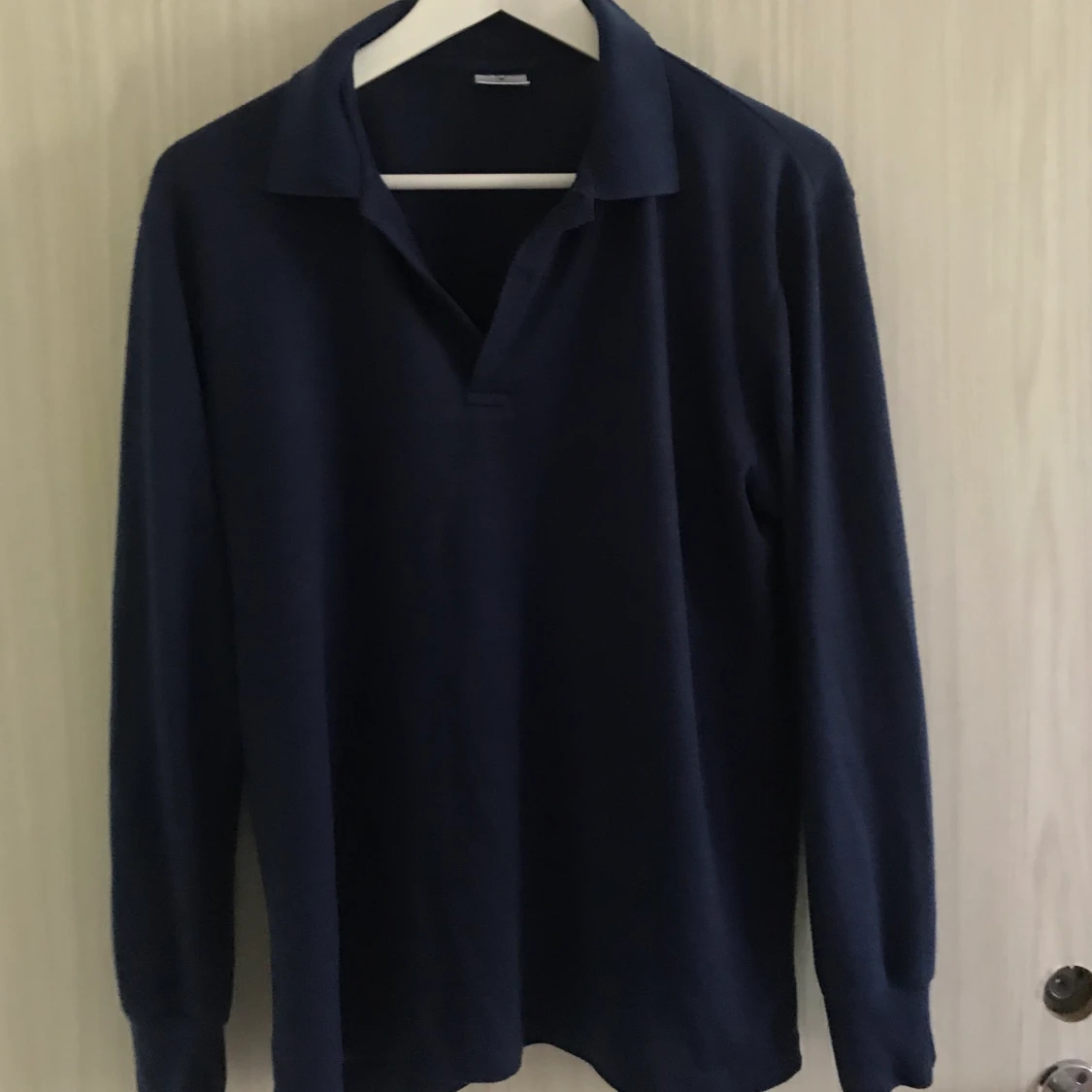 Marinblå farfars tröja. - 90