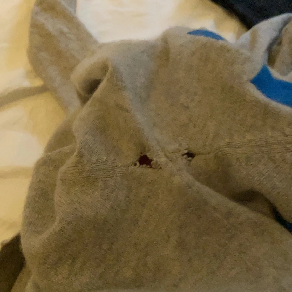 Grå Cashmere hoodie  - 91