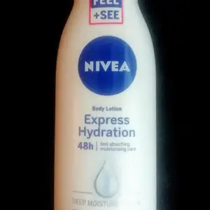 Helt ny/oöppnad Stor Nivea Body Express Hydration lotion, 400ml. Deep moisteur får huden att behålla sin fukt i upp till 48 timmar och klubbar inte.  (Ordinariepris, 49:-)  
