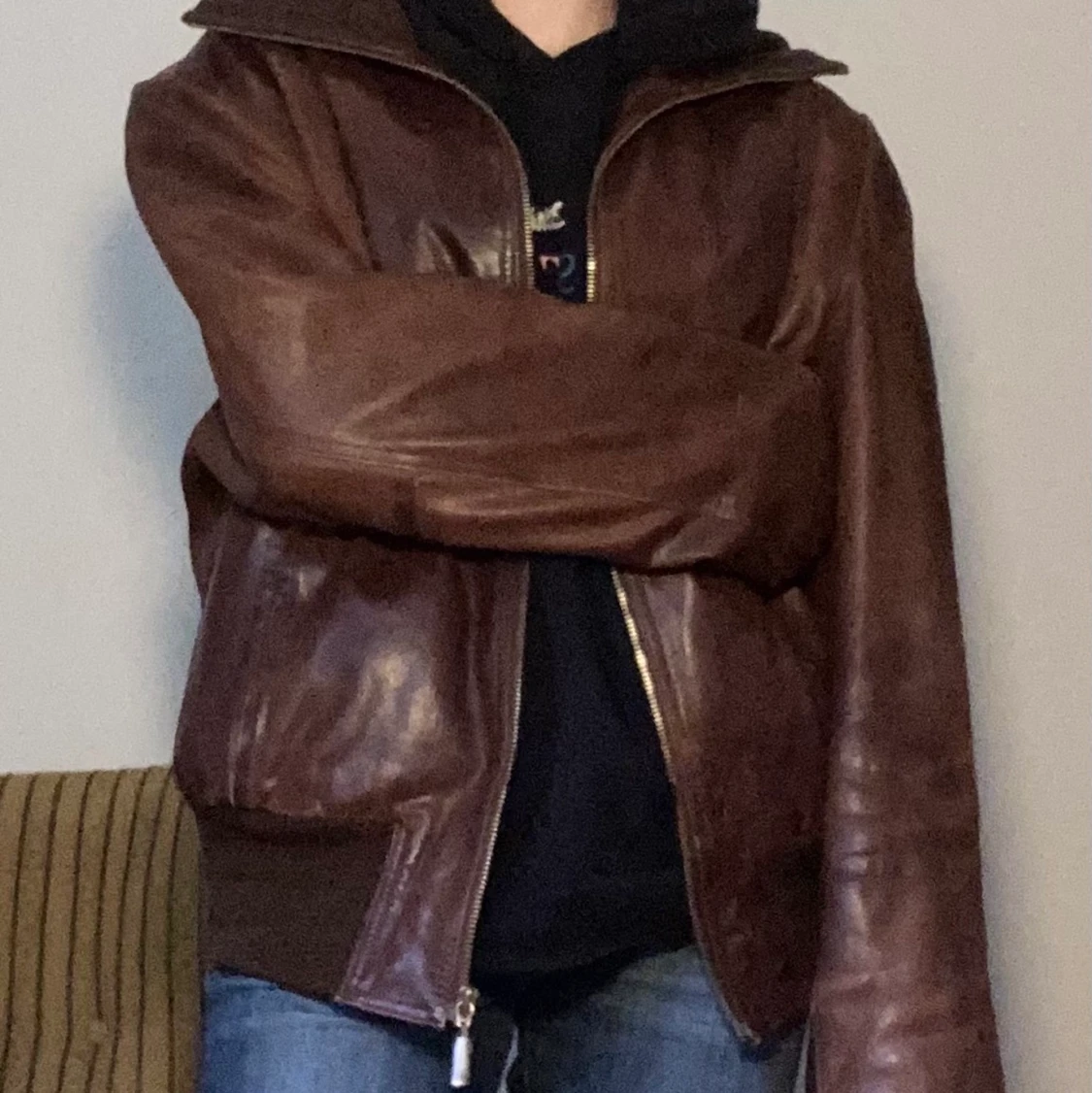 Skit snygg leather jacket  - 90