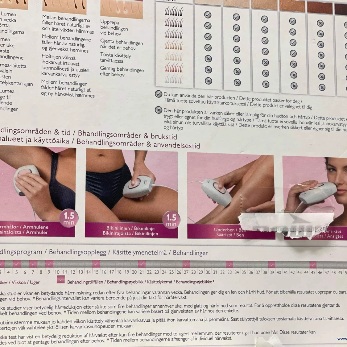 Philips lumea laser  - 91