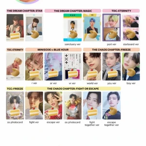 yeonjun photocard - söker yeonjun photocards för rimligt pris! ‼️🍰 = PRIO 🍧 = OTW  🥠 = SÖKER‼️