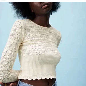 Zara topp - INTRESSEKOLL! Intressekoll på min jättefina zara topp! Slutsåld och säljs inte längre! Inte säker om jag vill sälja, säljer endast vid bra bud💗