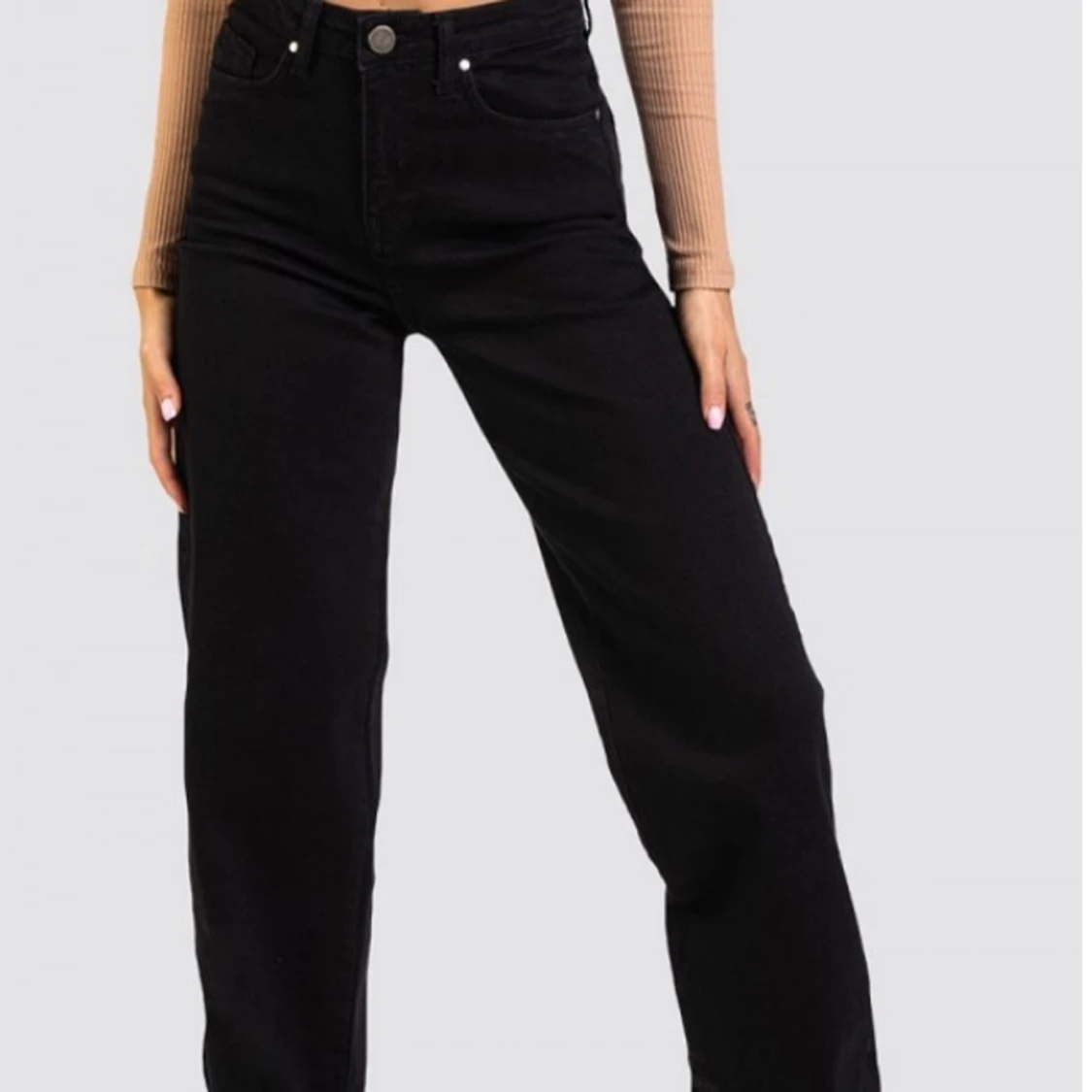 Högmidjade jeans  - 90