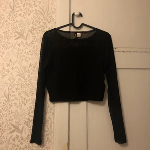 Genomskinlig mesh topp - Perfekta festtoppen! Genomskinlig över armarna och ovanför brösten 