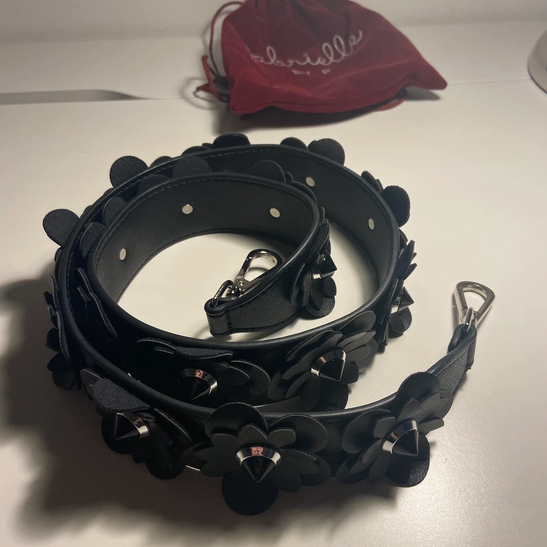 Väskband black blossom - 91