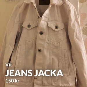 Jeansjacka - fin vit jeans jacka från new yorker köpt för 350. Säljer för 150. Prioriterar snabb affär ( andvänd 2 gånger ) snabb affär prioriteras 