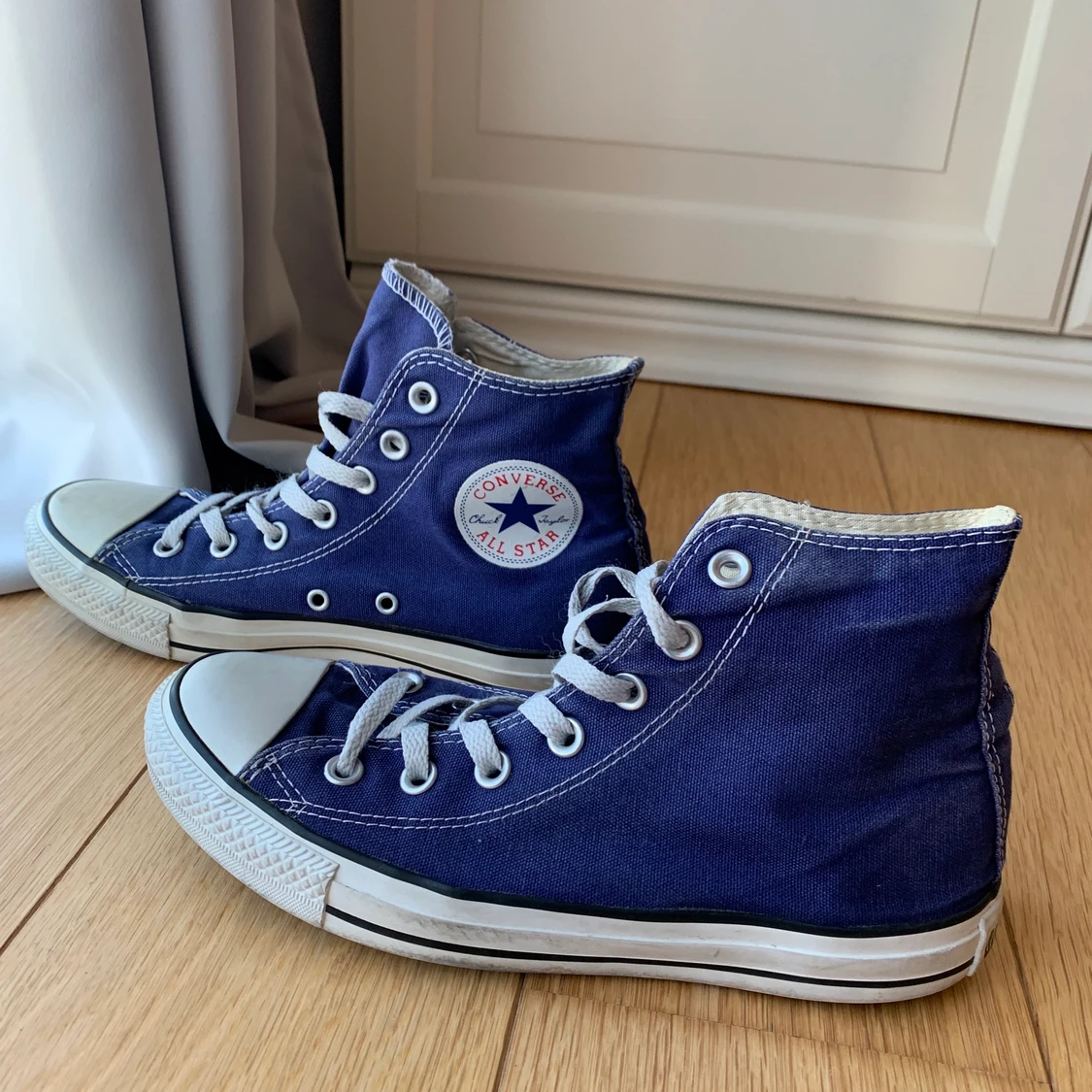 Blåa converse chuck Taylor all star höga