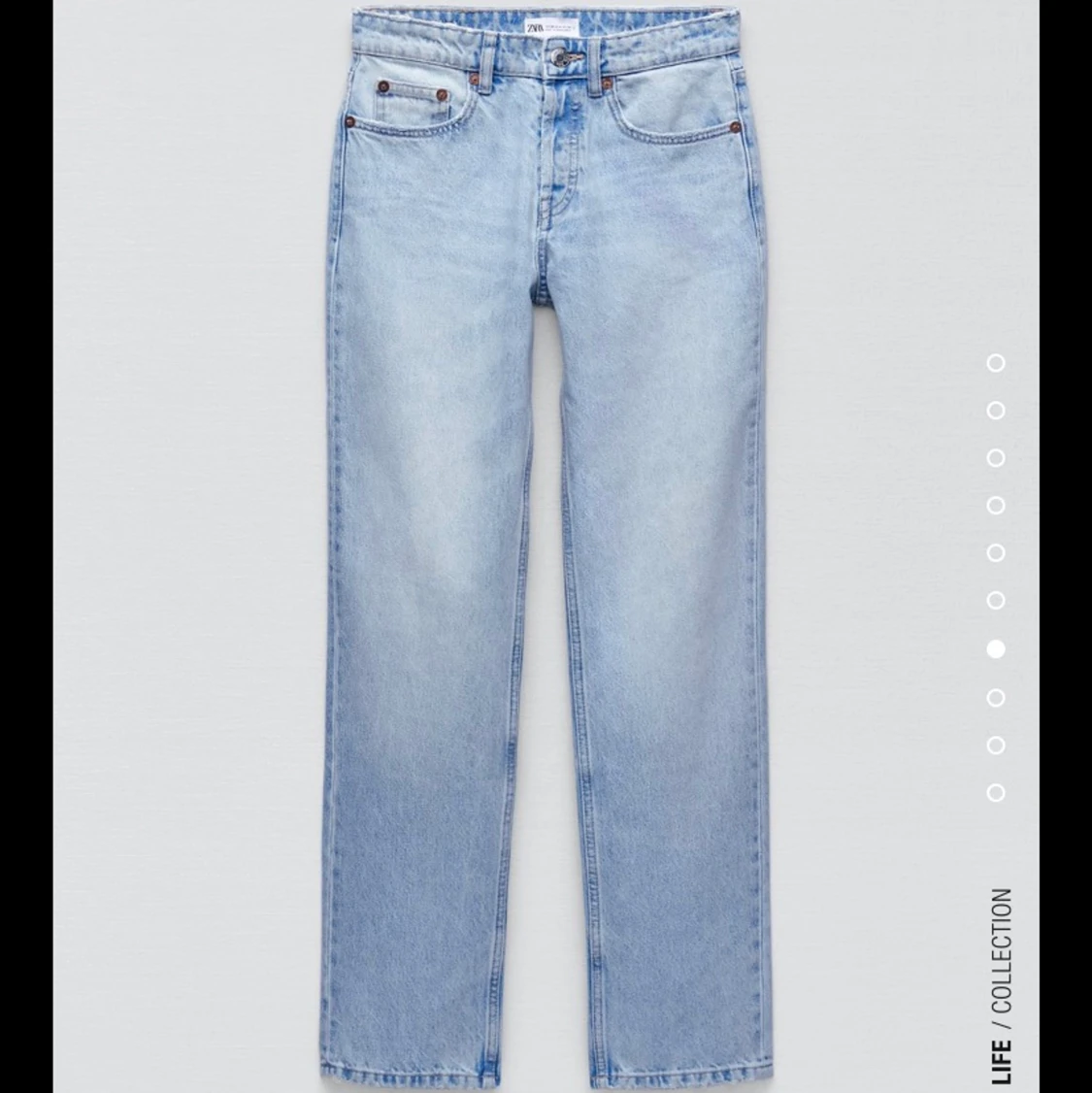 ZARA MID RISE STRAIGHT JEANS