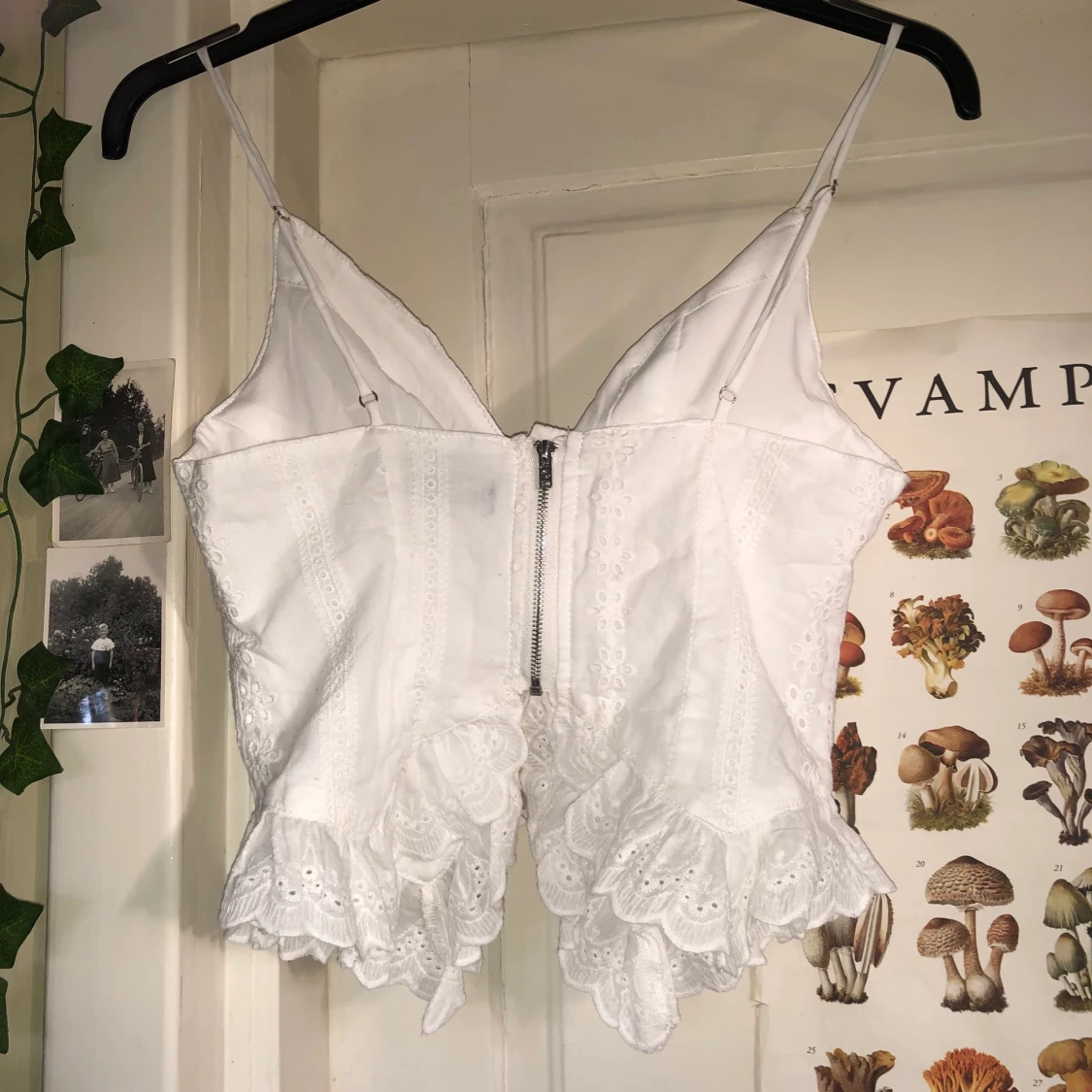 Vitt spets linne - 91