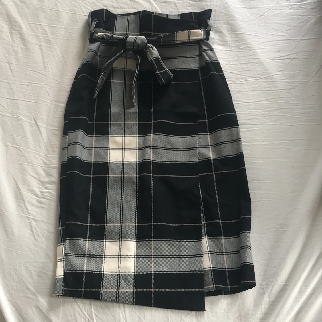 Skotskrutig midikjol - 90