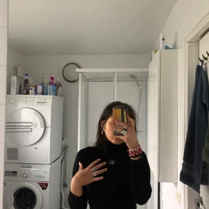 Bershka S - Cute crop top, high neck black warm comfortable 