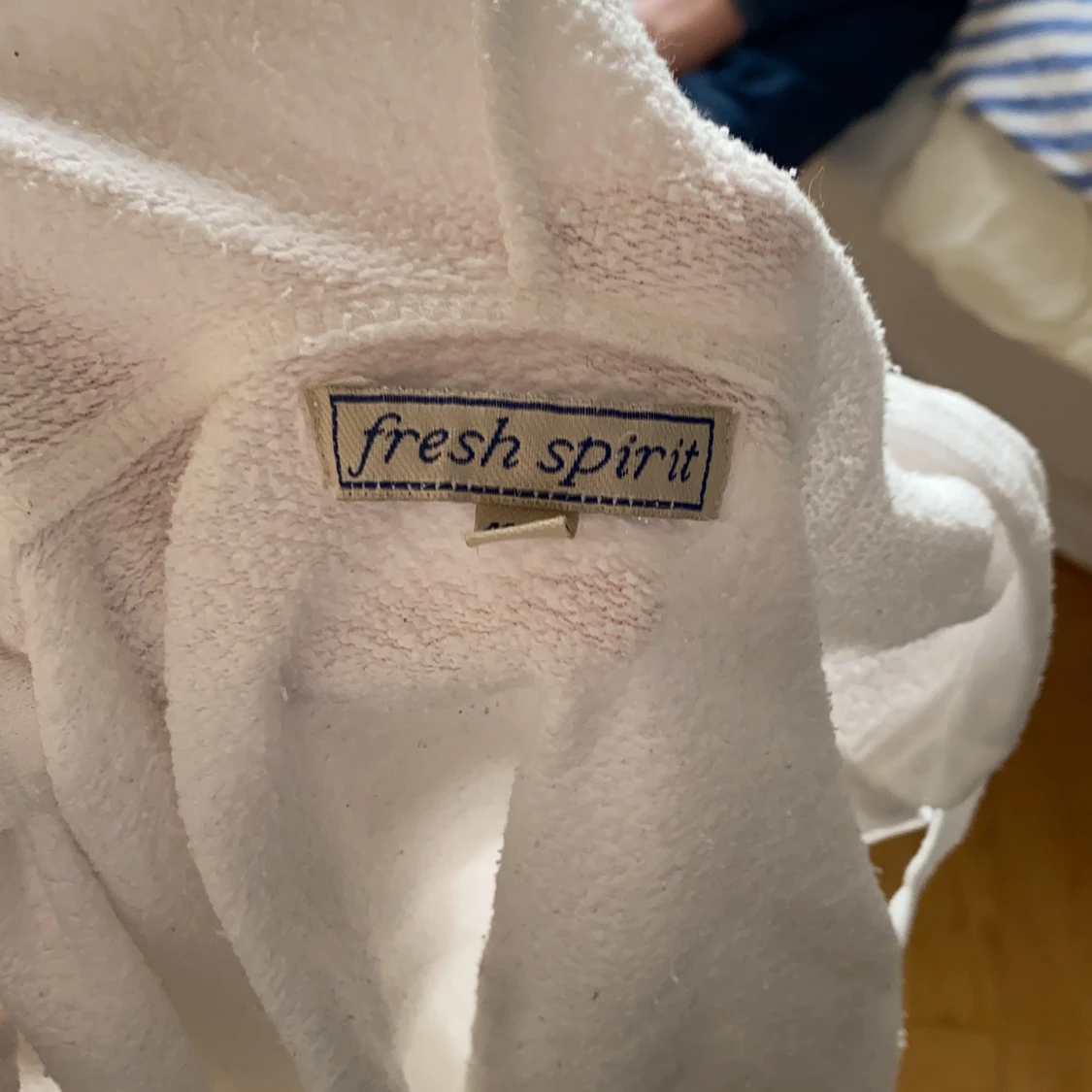 Vintage vit ziphoodie  - 90