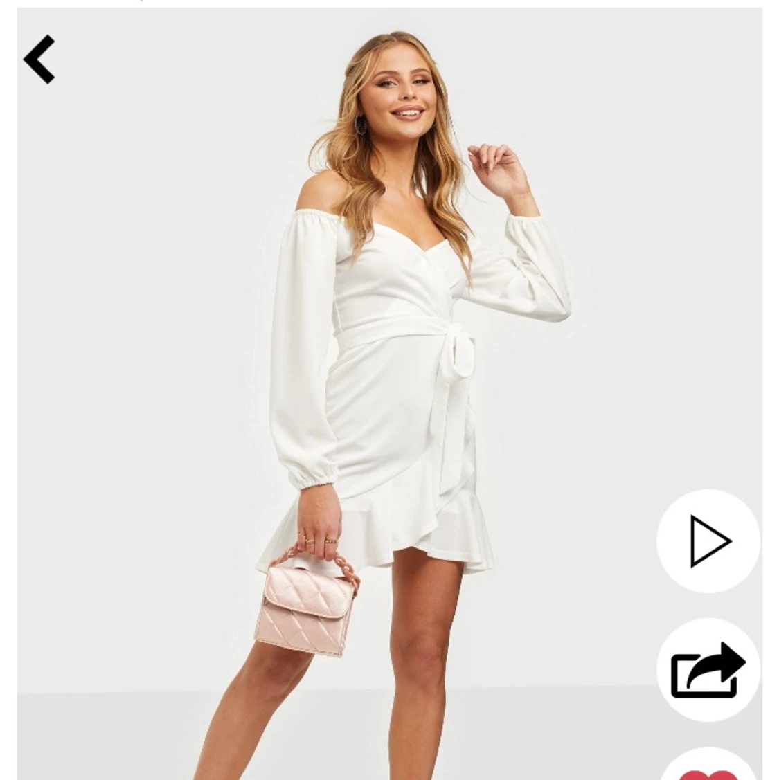 Vit klänning från Nelly  - 91