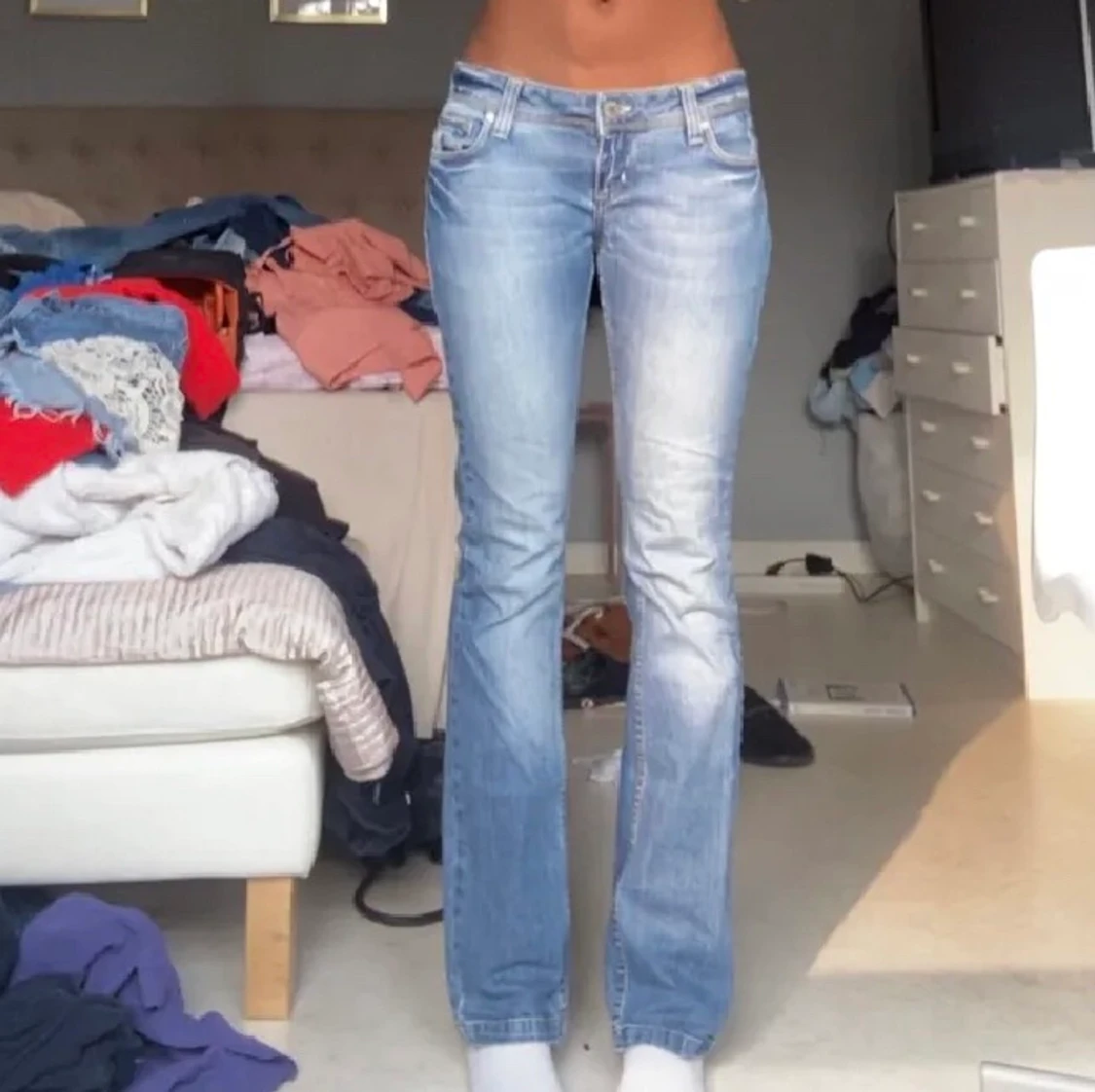 Lågmidjade jeans
