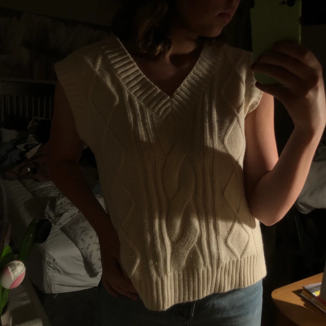 Jättefin krämvit väst!! 🤍🤍🤍 - 90