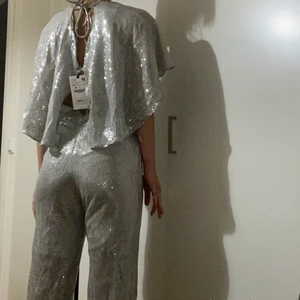 Jumpsuit från Zara - Passa på för här kommer den PERFEKTA jumpsuiten inför nyår!!!!! Köpt inne på Zara för 1000kr, är i nyskick med prislappen på. 