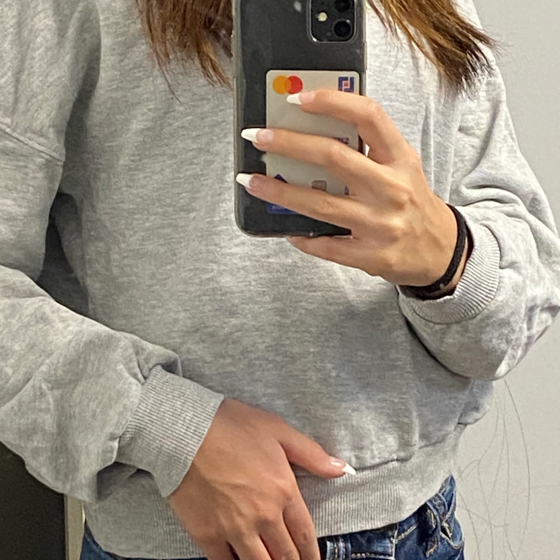 Grå sweatshirt  - 90