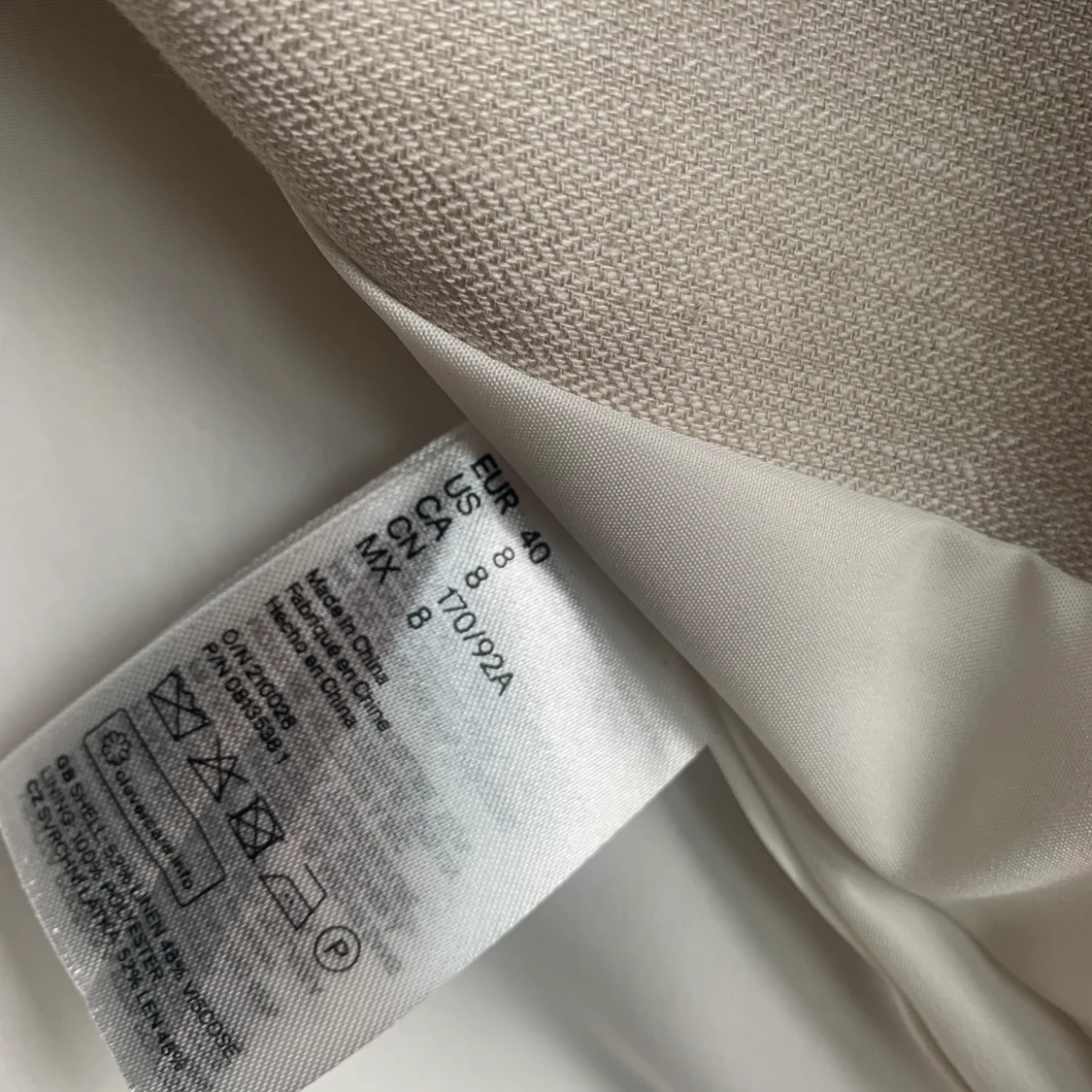 Linne kavaj/ blazer  - 90