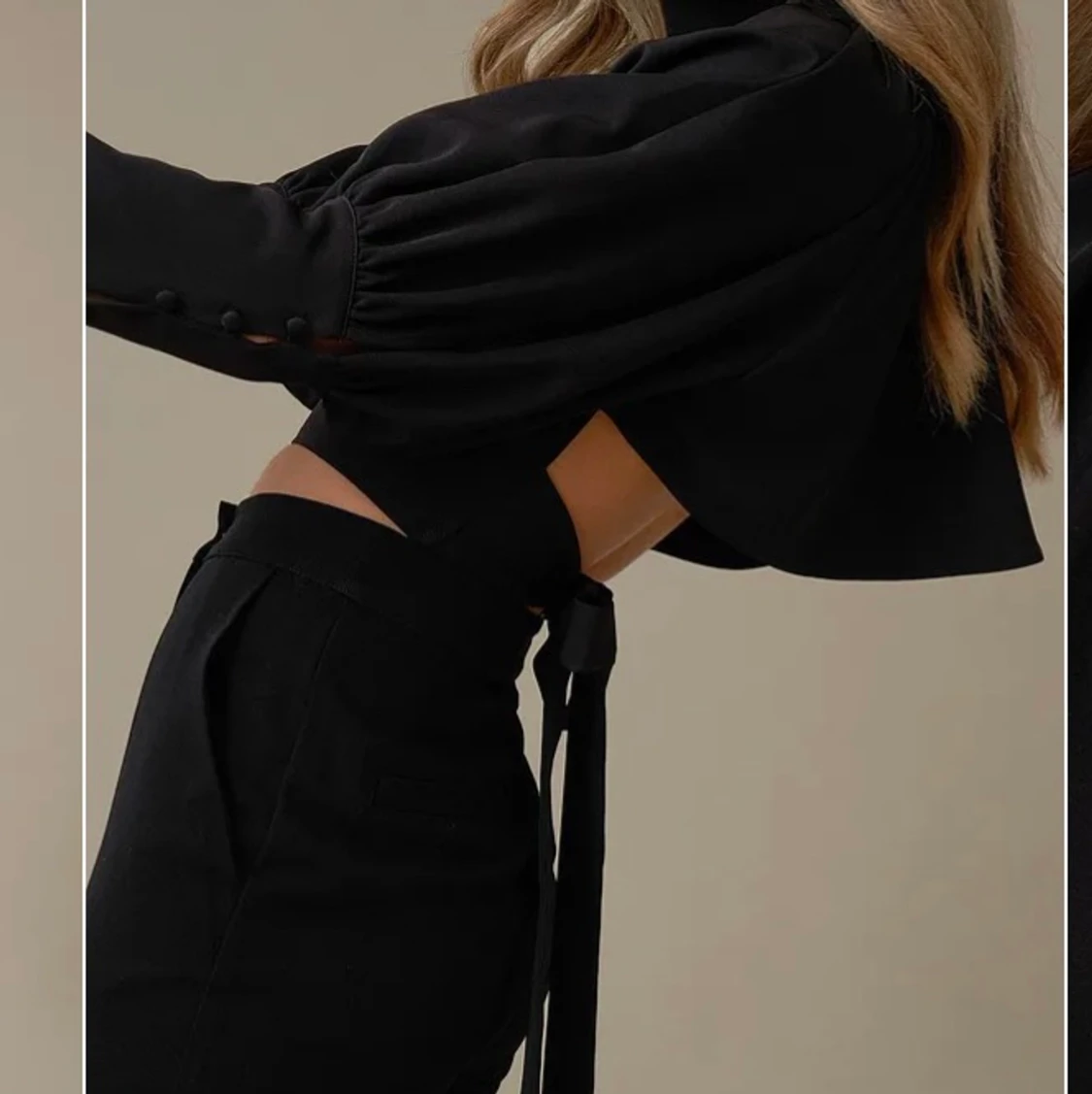 Svart söt blus  - 91