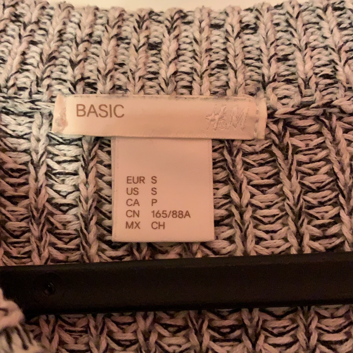 Stickad tröja me långa armar från hm st  - 91