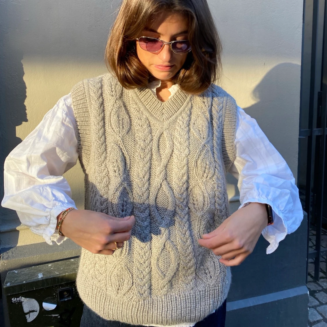 Aiayu strik vest morfar style