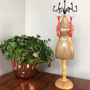 Örhängen röda droppar  ☔️  - Örhängen röda droppar 