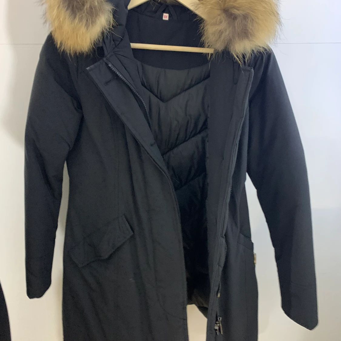Dunjacka med äkta päls - 90