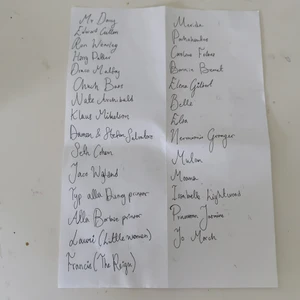 Love letter - Här är en lista på alla karaktärer du kan välja att få ett custom made kärleksbrev!!! Om du har en annan karaktär som du vill ha ett brev av så kan du självklart fråga mig!🥰🍰🌸 (Ni får oxå ursäkta min handstil här, lovar att den är bättre annars, skrev detta lite hastigt)