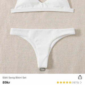 bikini - säljer min superfina bikini från shein, helt oanvänd och säljer då den är för liten för mig☺️ nypris 89kr mitt pris 50kr