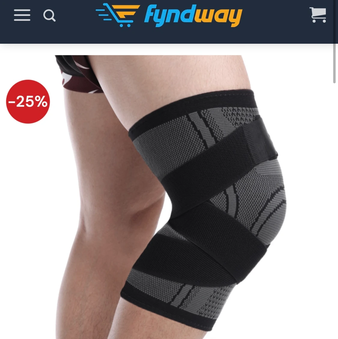 Knäskydd med kompression