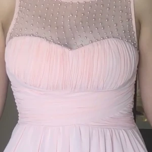 Lång Pink dress - Använd en gång 